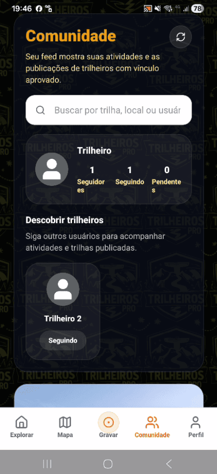 Comunidade trilheira